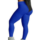 المرأة التي ترتدي سراويل اليوغا طماق مثير الرياضة رفع الجوارب طماق عالية مخصر اللياقة البدنية المزود